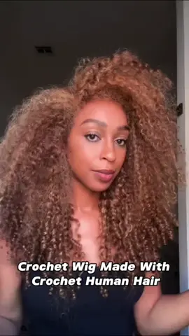 Making a crochet wig with crochet human hair 🔥 #crochethair #crochetwig #crochetbraids 