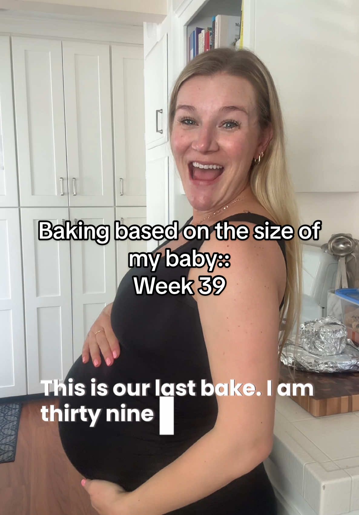I wanted my last bake to be unforgettable… I guess I accomplished that 🙈😅  even though it was a fail, it was the thought that counted. and now, I’ll do a bake for her arrival! 🙈 ##pregnacyjourney##baking##39weekspregnant##thirdtrimester##MomsofTikTok