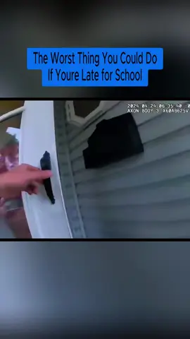 The Worst Thing You Could Do If Youre Late for School #cops #copsoftiktok 