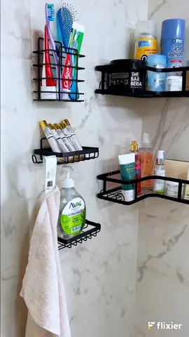 Étagère de rangement pour salle de bain 5pcs en acier inoxydable – طقم رفوف تنظيم للحمام