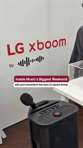Karaokable is now a word. Thanks, @will.i.am! Explore the all-new LG xboom lineup at the link in bio.