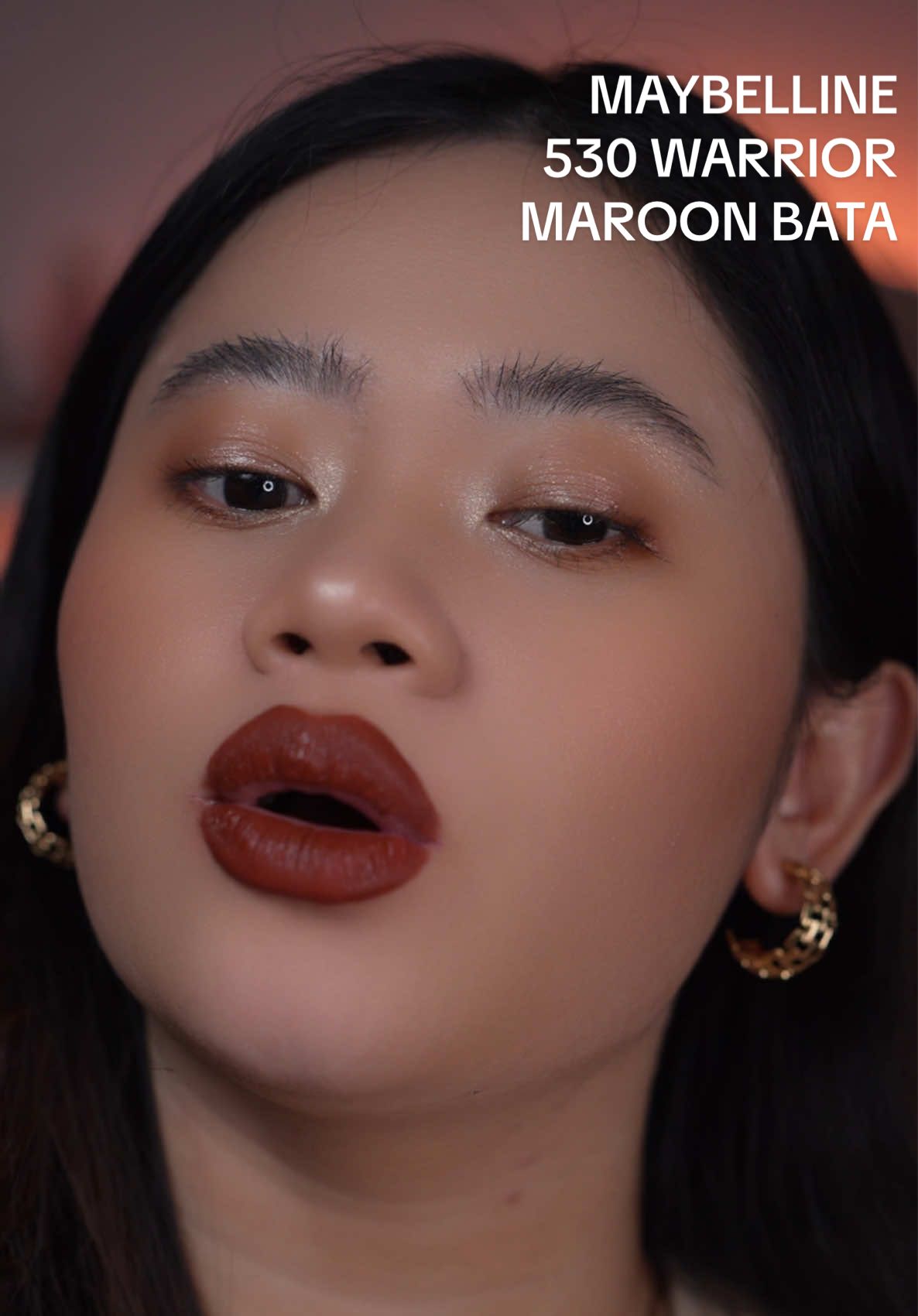 Semua bisa pake! Salah satu shade terbaru warna Maroon Bata dari Maybelline Superstay Matte Ink shade 530 Warrior #maybellinesuperstaymatteink #cumamatteinkyangbisa #maybelline530warrior #wearemaybelline #lipmatte 
