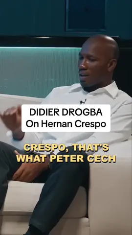 Didier Drogba on Hernan Crespo Credits The bridge #football #Soccer #drogba #crespo #chelsea #mourinho #translated #english #thefrencharchive 