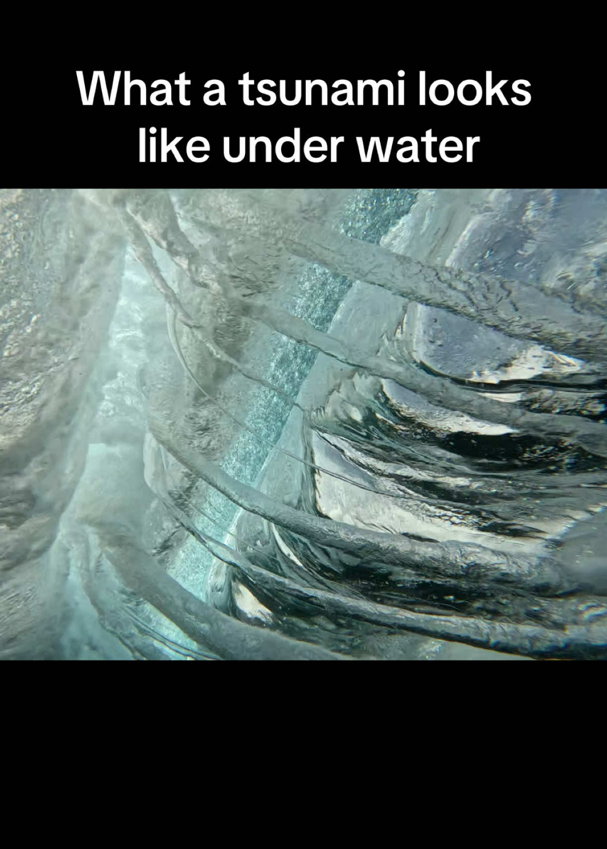 Can’t believe we captured this! #tsunami #wave #surftok #followformore #tsunamiunderwater 