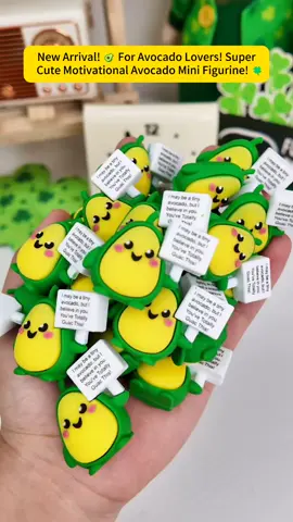 Lucky green avocado figurine! 🥑🍀 Who will you gift it to? #minifigure #minigift #spreadpositivity #avocado #TikTokShopStockUp 