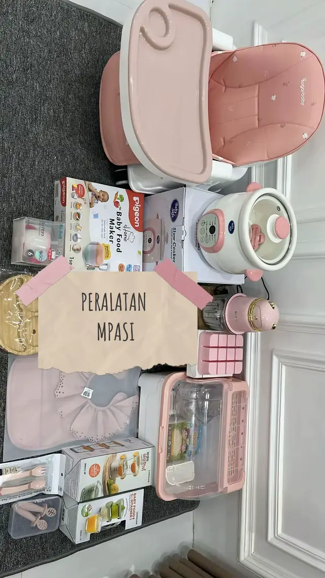 Perlangkapan Mpasi Baby Khai🤗🤏🏻 #perlengkapanmpasi #peralatanmpasi #mpasi #mpasibayi #mpasi6bulan 