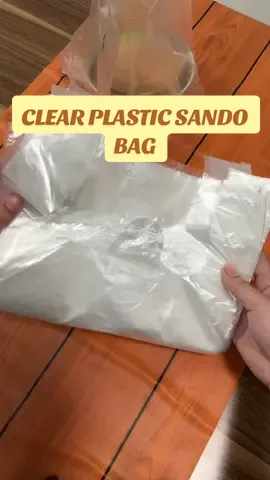 Clear Plastic Sando Bag #sandobagplastic #takeout #plasticpackaging #clear #SmallBusiness 