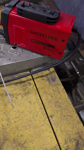 Testing this small tiktok welding machine. #portabelwelder #texaswelder  #miniwelder #homeshop #garageproject