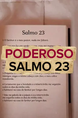 O Salmo 23 é lido principalmente para acalmar, fortalecer e trazer sensação de proteção. Ele é indicado quando a pessoa: - Está com medo ou ansiedade - Sente insegurança sobre o futuro - Está passando por dificuldades financeiras - Enfrenta conflitos ou perseguições - Precisa de paz mental antes de dormir - Quer reforçar fé e confiança É um salmo de cuidado e provisão. Tradicionalmente, os mais antigos recomendam ler: - Pela manhã, para abrir caminhos - À noite, para acalmar a mente - Por 7 dias seguidos, quando há uma situação específica Leia hoje. Em voz baixa. Com intenção.  #energia #salmo23  #espiritualidade #magia #feitiço 