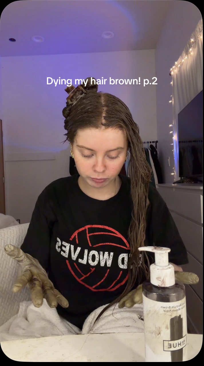I think I love it..!!                                 #dyemyhairwithme #brunette #dyingmyhair #foryoupage #brownhair 