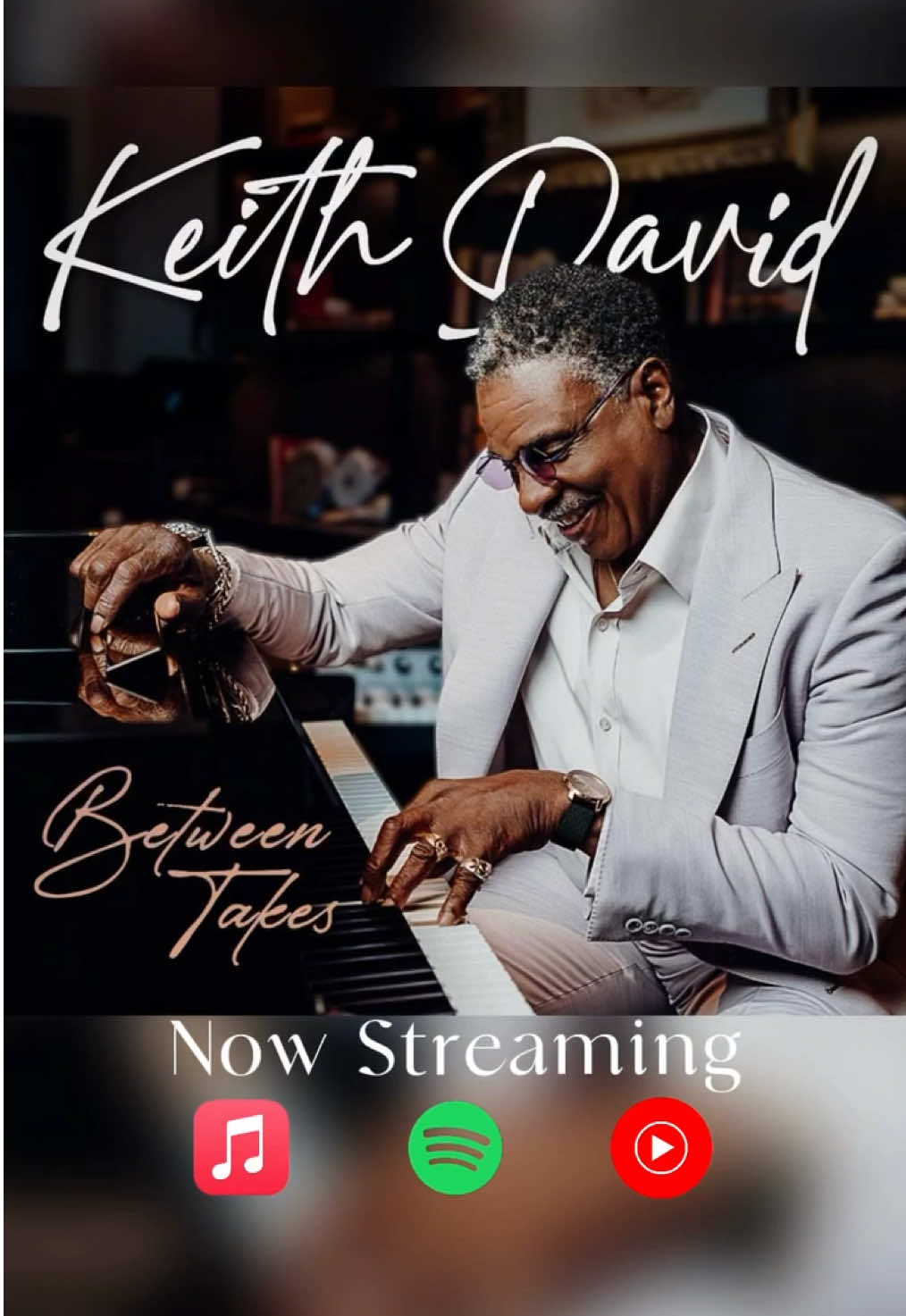 The album is here! February 20 at midnight (local time). I hope you enjoy it! #jazztok #newalbum #keithdavid #dreamscometrue #lovesongs 