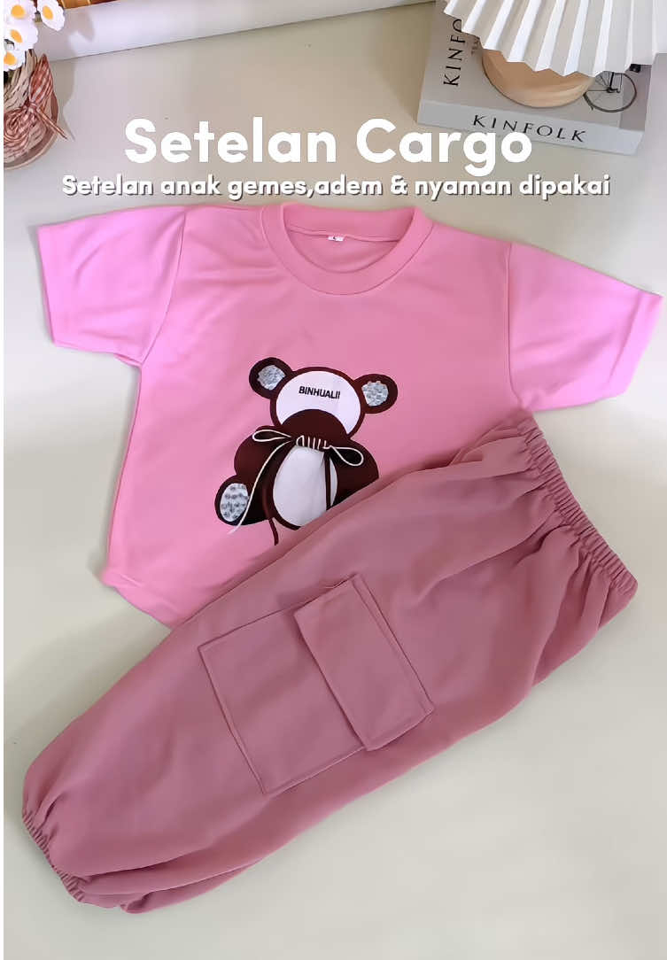 Setelan gemes anak cewek murah🥰 #setelananak #setelananakperempuan #setelancargo #setelanmurah 