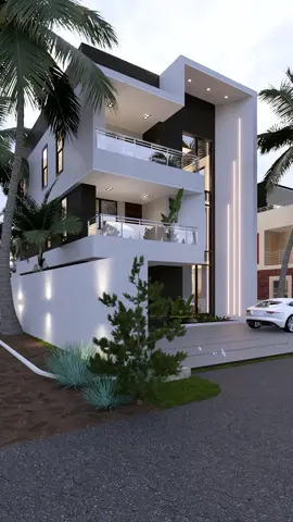 Minimalist apartment building design and development concept fit perfectly well with modern living  #apartment  #apartmentdesign #architecture  #buildingahouse #3d 