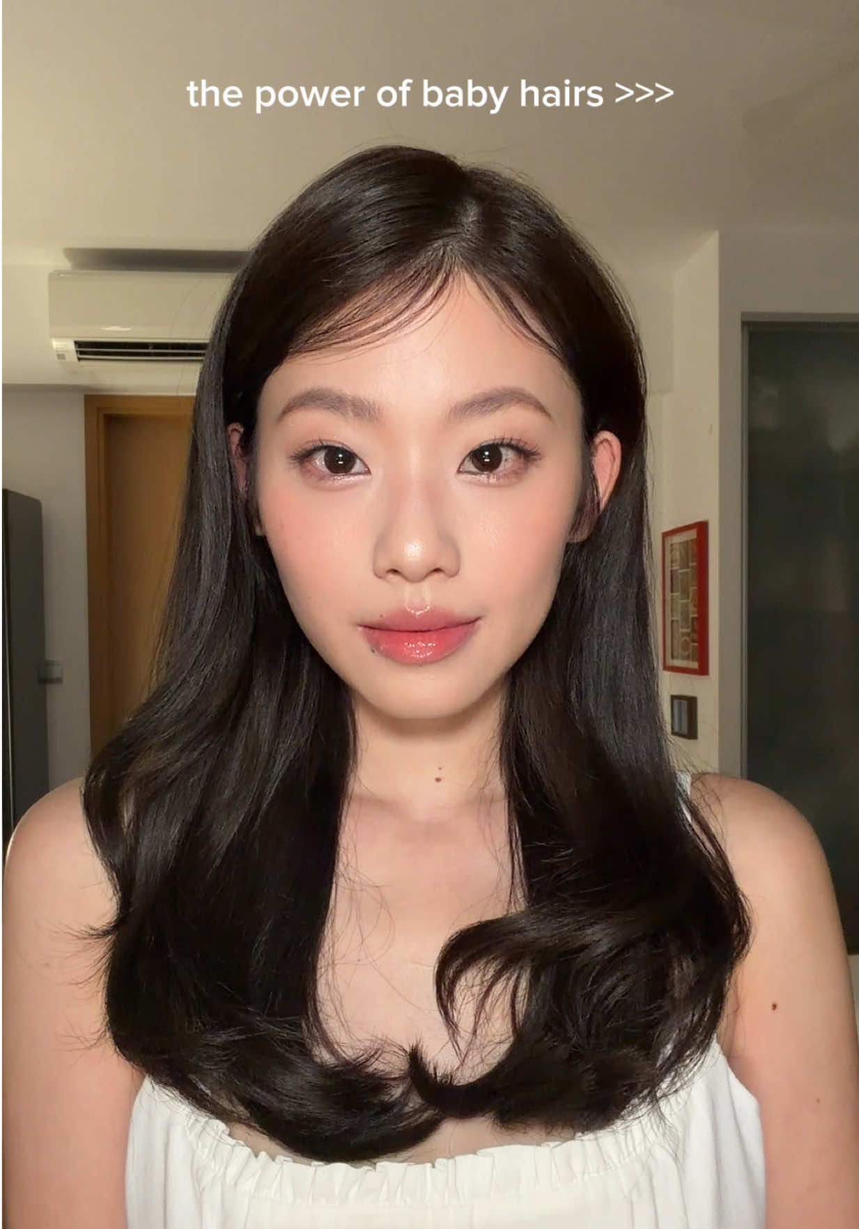 with baby hair vs without.. why is the difference so loud 😭