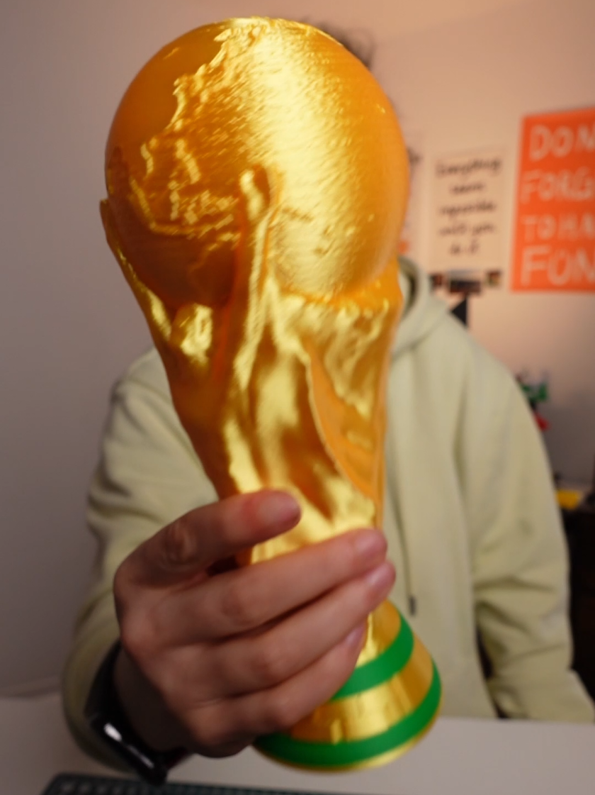 Respuesta a @fan_tastick filamento dorado para trofeos #impresion3d 