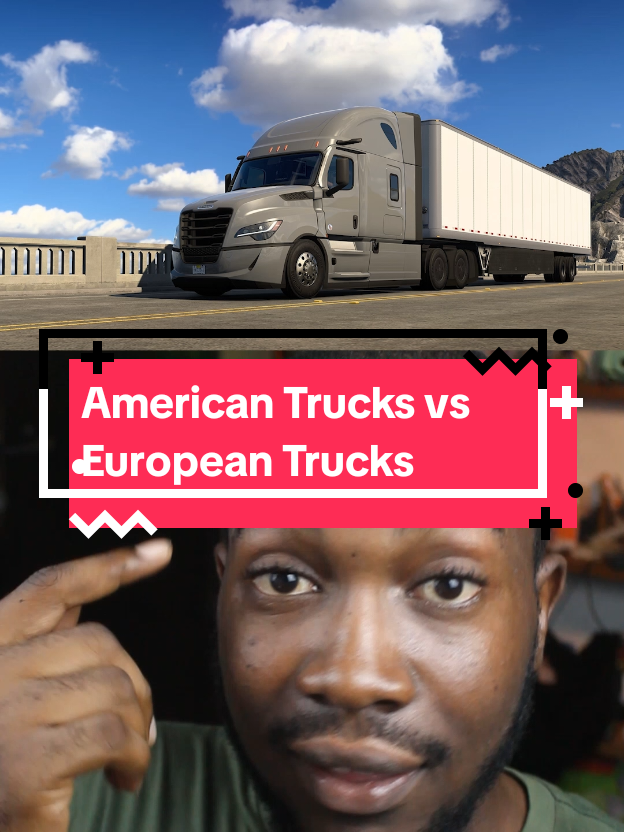 American Trucks vs European Trucks #cars#trucks#nerd 