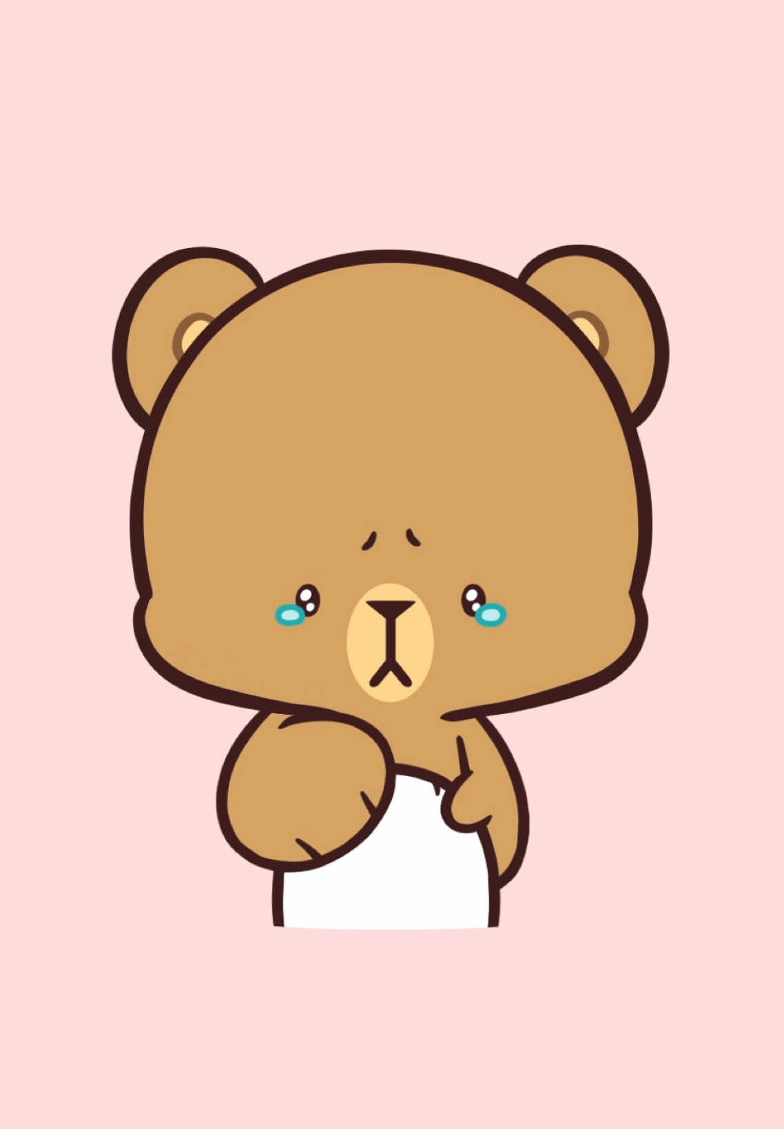 Time to go Feel free to mention someone who’s hard to leave! #milkmocha #milkandmocha #milkmochabear #cuteanimation #fyp 