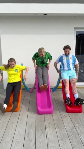 We superglued her to a slide 🤣