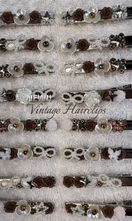NEW RELEASE!!!  Vintage Theme Hairclips are finally here!!🍂🤎 for who are interested, my dms are open. link in my bio♡ — Knit by Lia Fb: Knit By Lia Ig: Knit By Lia #fyp #foryou #fypシ 