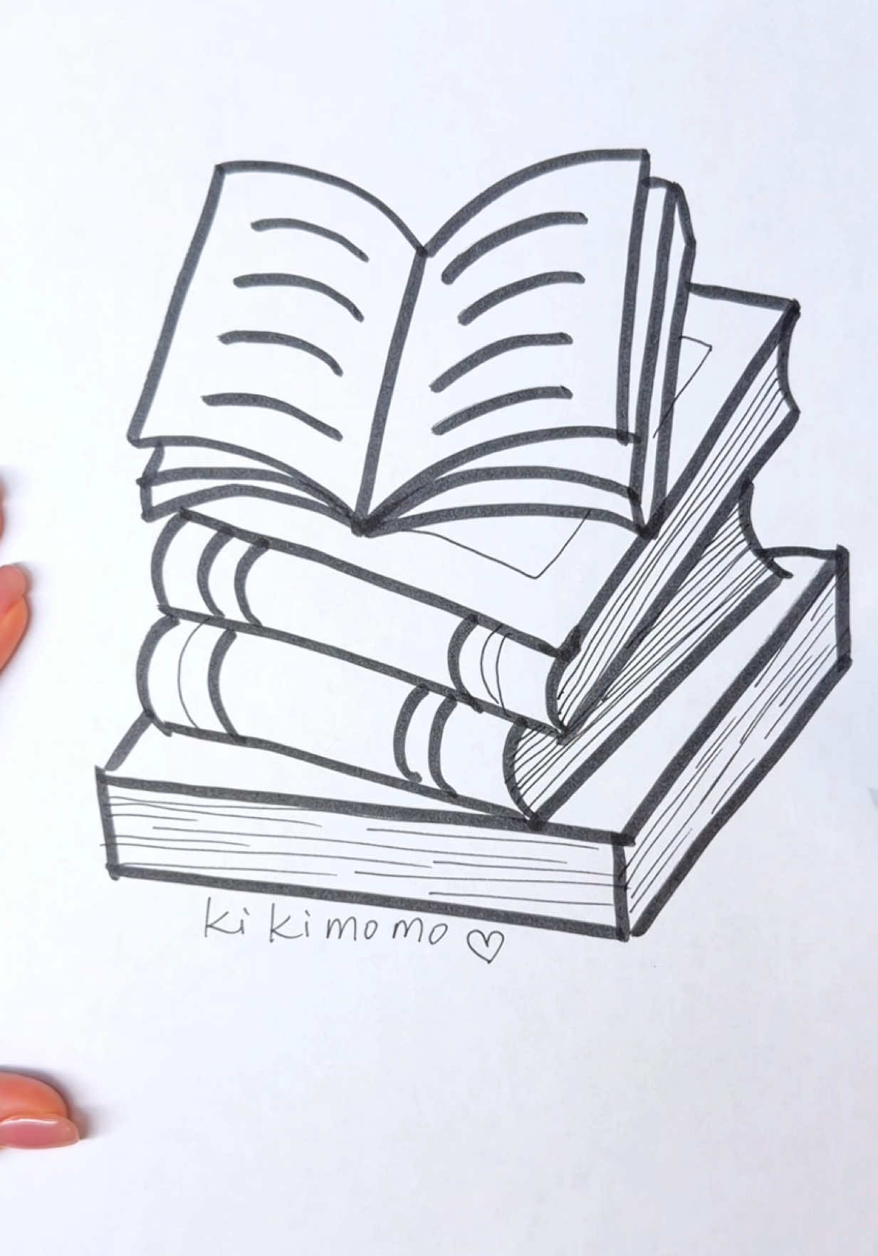 How to draw books  #easydrawing #drawing #books 