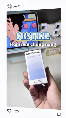 Kem nền mà có chống nắng? #mistine #kemnenchongnang #makeup #kemnenlautroi #bomereview 
