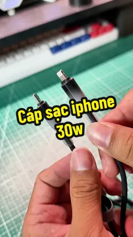 Cáp sạc nhanh PD 30W cho iphone #dochoivacongnghe #capsacnhanh 