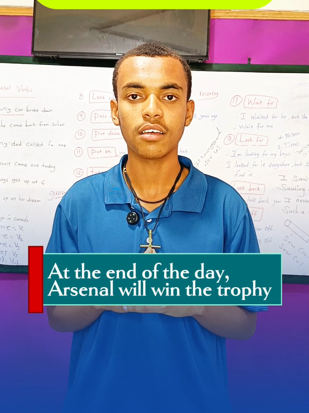 Today’s expressions: “At the end of the day” and “Whatever will be, will be.” Two powerful phrases. One powerful mindset. #spokenenglish #azelaacademy #dailyenglish #fluentenglish #fyp 
