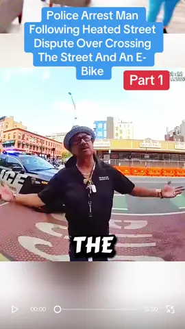Police Arrest Man Following Heated Street Dispute Over Crossing The Street And An E-Bike #usa #police #cops 