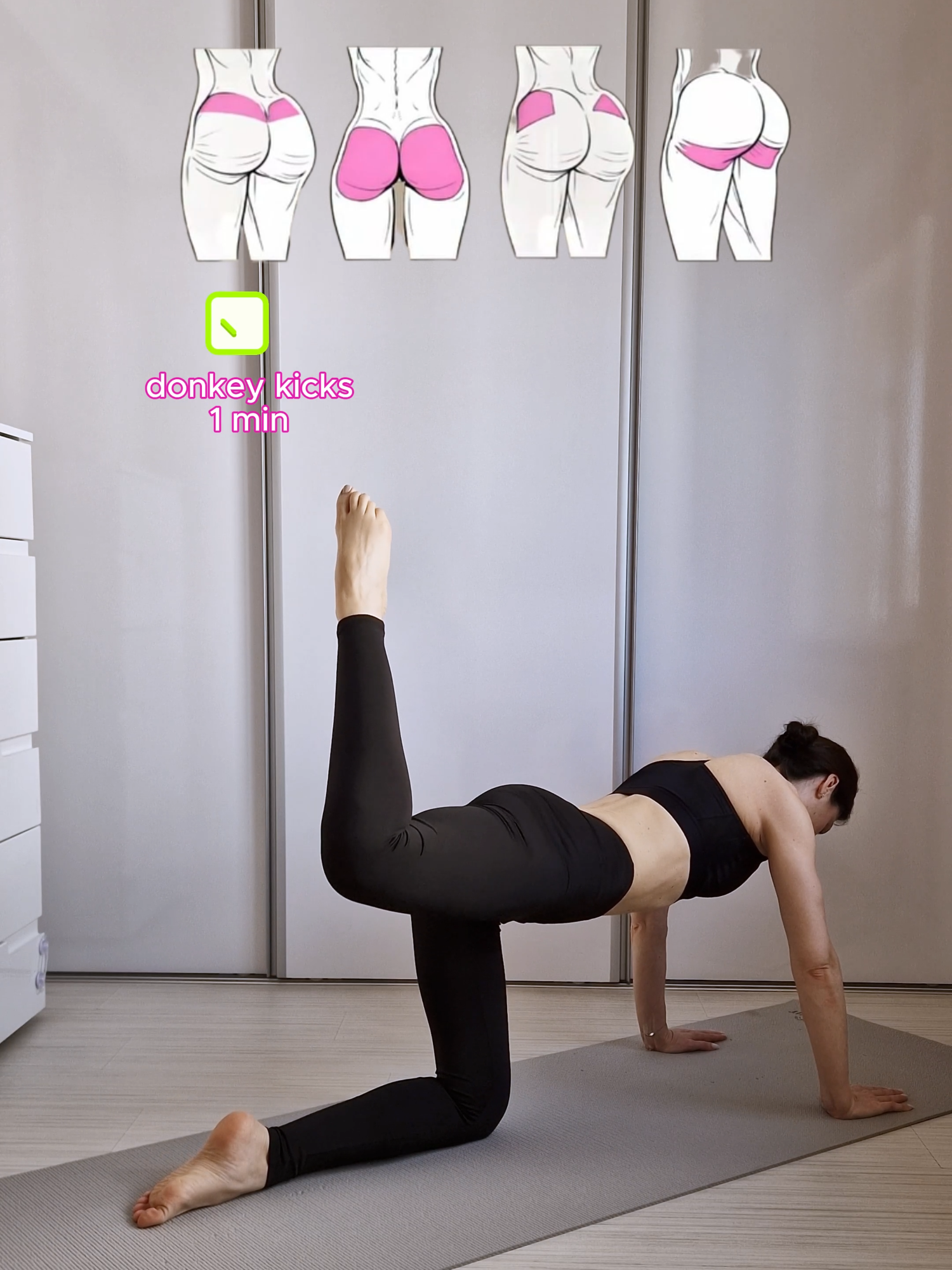 From PANCAKE to CAKE Butt! 🔥 Subscribe for Daily Home Pilates Workouts: youtube.com/@pilateswithdaniela #homeworkout #glutesworkout #Buttworkout