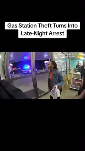 Gas Station Theft Turns Into Late-Night Arrest #bodycam #copsoftiktok #police #policeofficer #copsusa