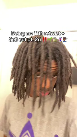 yall should know i dont care abt parts only the twist out😂 - i was lowk rushing bc this was RIGHT before my Mardi Gras trip💀 - hit the + #locs #locstylesformen #loctok #hairtutorial #luc1dx_ 