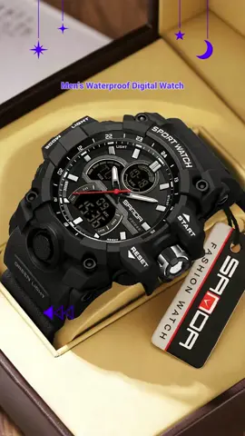 Men's Sportive Digital Watch, Luminous Dial & Alarm Mode, Waterproof Design, Ideal for Active Lifestyle, Durable Sports Accessory #wristwatch #goldwatch #digitalwatch #trendywatch #diamondwatch #gshockwatch #menwatches #elegantwatch #orientwatch #waterproofwatch