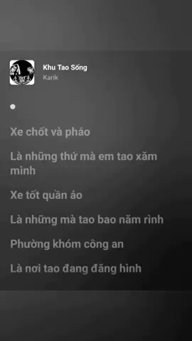 Khu Tao Sống #khutaosong #music #lyrics #fyp #xuhuongtiktok 