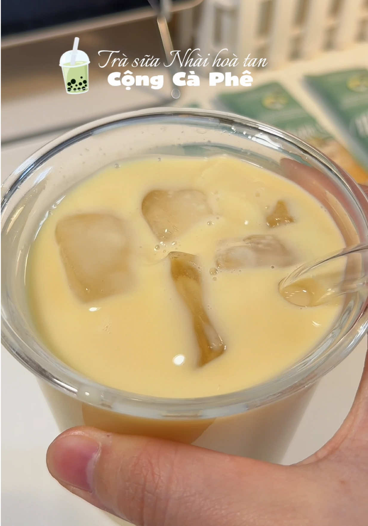 Trà sữa Nhài hòa tan Cộng #trasua #trasuahoanhai #trasuahoatan #congcaphe #xuhuong 
