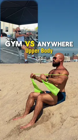 GYM VS ANYWHERE | Upper Body No gym? No excuses. Resistance bands let you train your upper body anywhere - at home, outside, or on the go. Simple. Effective. Always available. Stay consistent and keep getting stronger 💪 #Fitness #gym #homeworkout #resistancebandsworkout #upperbodyworkout