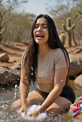Mulher bonita chorando #bonita #linda #agua 
