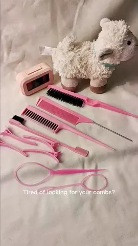 The ultimate styling kit for the girls! 🎀 10 tools to make sure your hair is always on point. So affordable too! ☺️✨️ #hairstyling #comb #haircomb #set #styling 