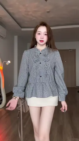 Áo sơ mi babydoll#diemxinhh #ao #aosomi 
