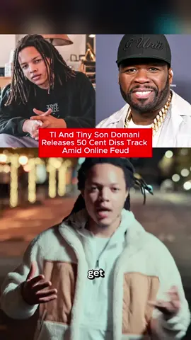 To and tiny son Romani releases 50 cent diss track amid online feud #ti #tonyson #domani #50cent #fypシ #tik_tok 