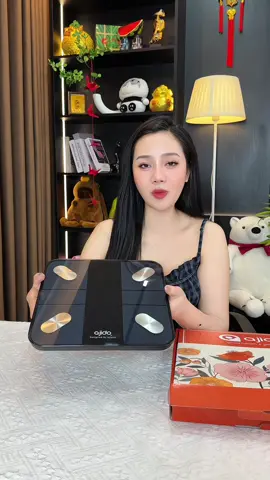 Cân điện tử Ajido theo dõi sức khoẻ #salesieuvuichieumoiy #tiktokshop33 #megaflashsale #chamsoccanhan #candientu 