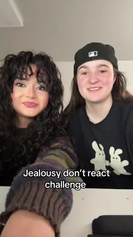 UPDATE: GUYS THIS WAS ALL JOKES AND NOT TRUE! WE BOTH LOVE AND TRUST EACHOTHER SO MUCH! AND WE PRE PLANNED THE LAST ONE!IT WAS JUST FOR FUNS! Jealousy don’t react challenge except one of us doesn’t have a jealous bone in their body.  Nobody was harmed in this video I love her ! #fyp #wlw #jealousydontreactchallange 