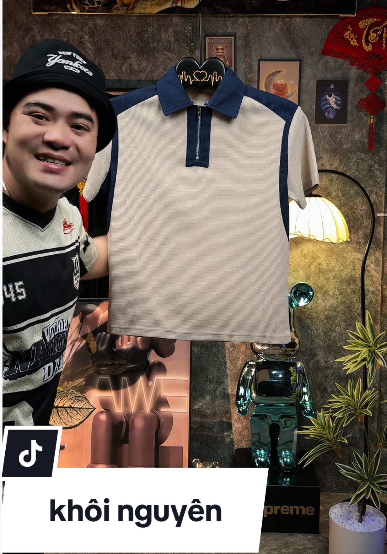 [Xả kho] Áo Polo Khóa Kéo Nam Qthouse Chất Liệu Vải Tổ Cổ Khóa Zip Form Rộng Basic #aopolo #aopolonam #reviewthoitrang #outfit #xuhuongtiktok 