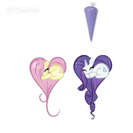 I WANTED TO HOP ON THIS TRENDDDDD! :3 :D #mlp #rarity #fluttershy #fyp #trending 