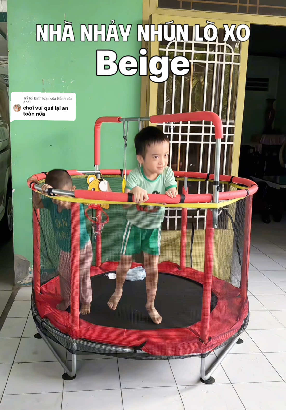 Trả lời @Kênh của Xoài mang khu vui chơi tại nhà cho bé vừa vui vừa tiết kiệm cho mẹ có thời gian làm việc nhà. #loxonhungnhay #batnhun #dochoichobe #mevabe #beige 