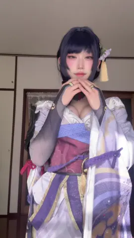 (⸝⸝⸝֊  ̫ ֊⸝⸝⸝ )︎ﾃﾚ 投下してなかった動画見つけちゃった～！ #genshinimpactcosplay #raidencosplay #原神コスプレ #雷電将軍コスプレ 