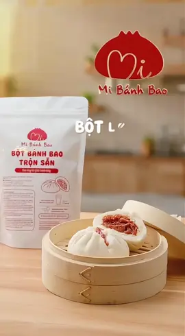 Bột bánh bao trộn sẵn Mi – làm là nở, hấp là thơm 😋 Có sẵn men, khỏi lăn tăn đong đếm, chỉ cần thêm nhân là ra mẻ bánh mềm xốp, trắng mịn như mây nóng hổi luôn ♨️ #botbanhbao #mibanhbao #banhbaonhamade #anvatnhalam #reviewanvat