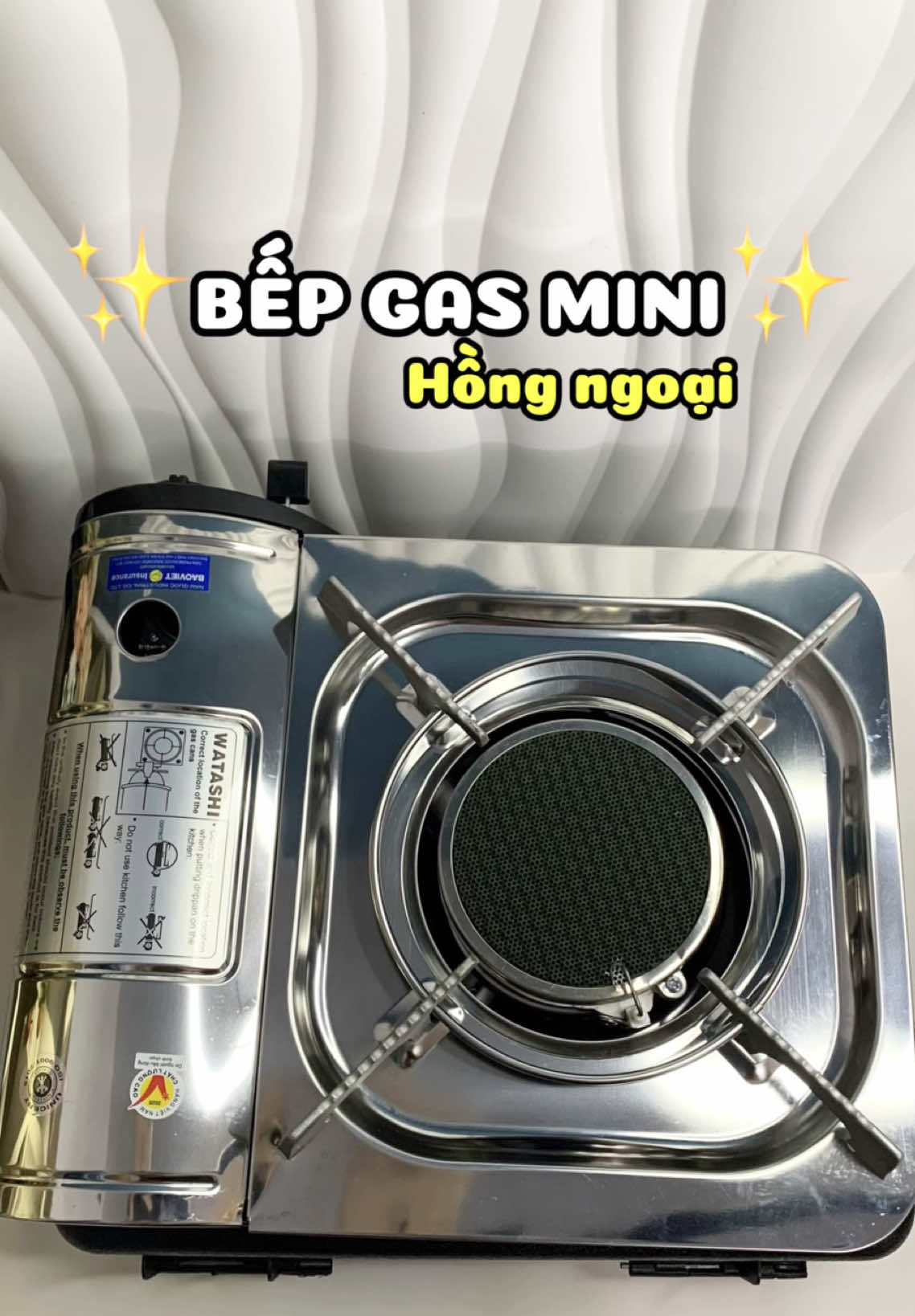 Bếp ga mini hồng ngoại watashi #dieuxunau #bepgashongngoai #bepgasmini #bepga #bepgamini 