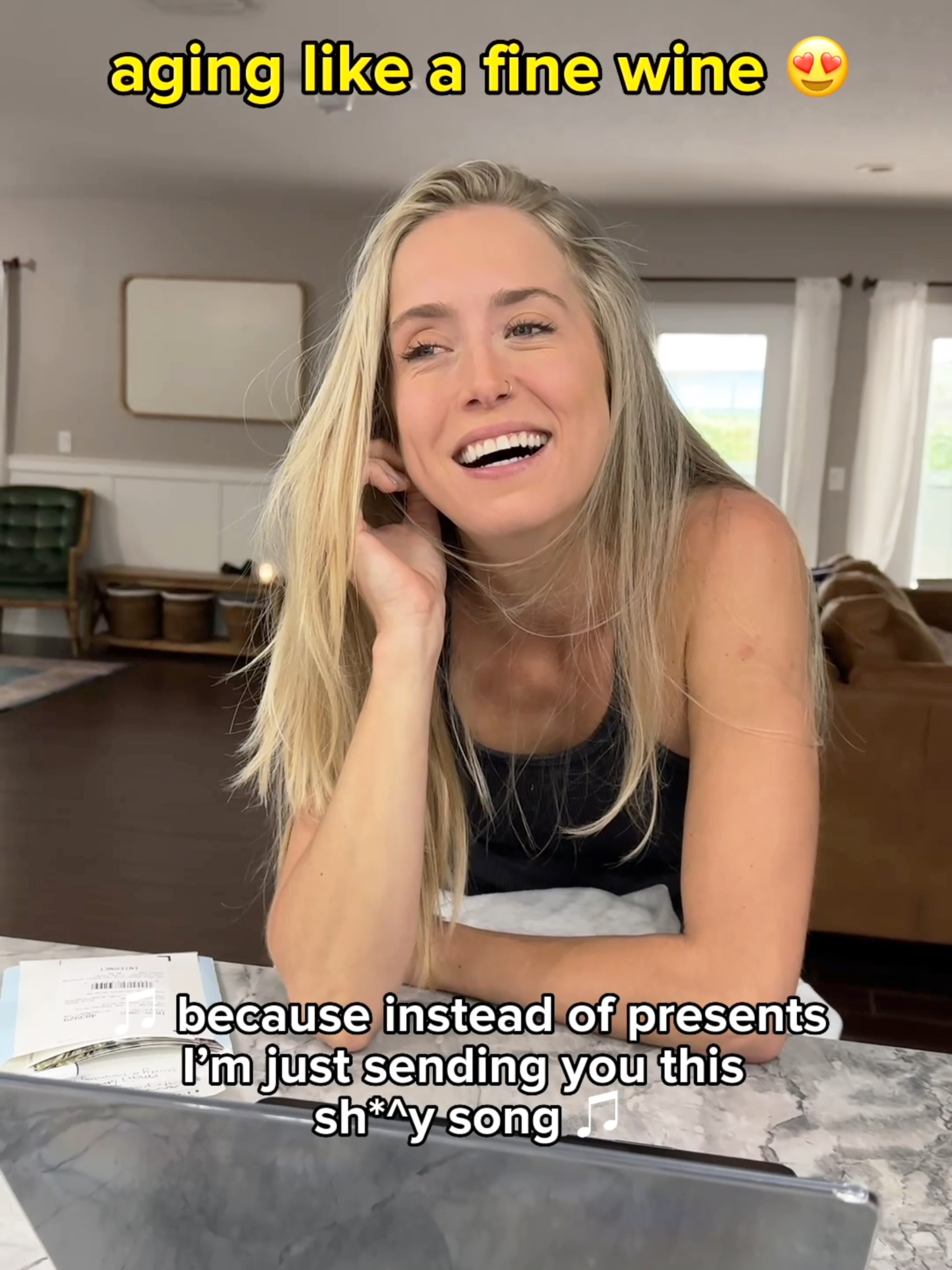 happy birthday babe! #birthday #couplecomedy #birthdaygirl #dadjokes #birthdaysong