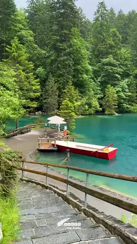 . Blausee Switzerland 🇨🇭 . ‎ البحيرة الزرقاء سويسرا  .  . . . . . . ‎‏#foryou #سويسرا🇨🇭 #Switzerland #رمضان2026 #travel                  ‎‏‎       
