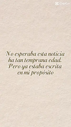 No esperaba esta noticia ha  tan temprana edad.  Pero ya estaba escrita  en mi propósito. #embrazo #hijo #noticiatemprana #baby #nietaconsentida 